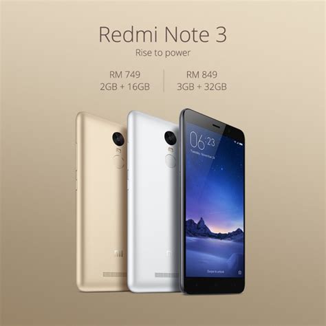 Great savings & free delivery / collection on many items. Xiaomi Officially Unveils Redmi Note 3 Prices in Malaysia ...