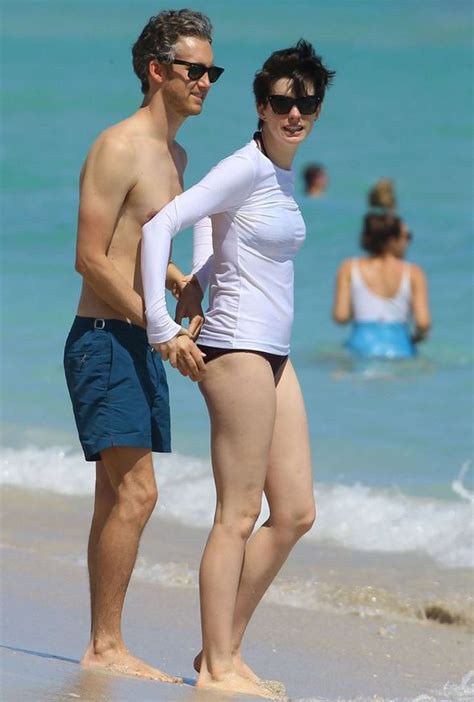 Anne Hathaway And Adam Shulman Look Seriously Loved Up As They Relax At