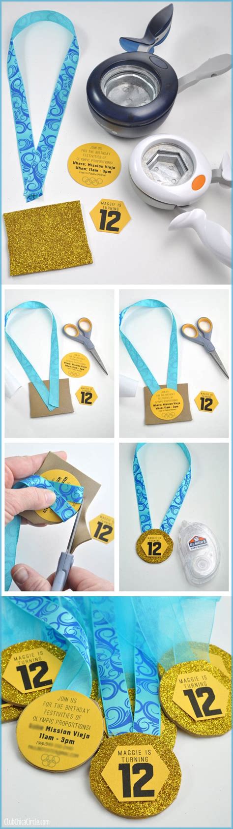 How To Make Olympic Gold Medal Party Invitations Homemade Birthday