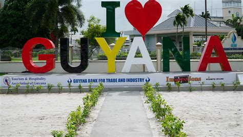 symbol of national pride i love guyana 5m sign commissioned the big smith news watch