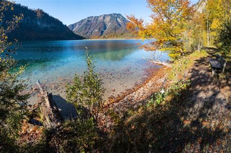 Premium Photo Peaceful Autumn Alps Mountain Lake Offensee Lake