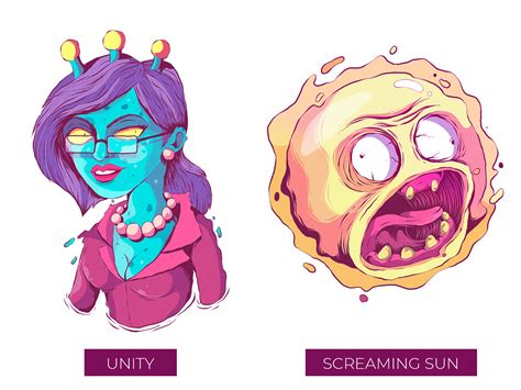 Because we'll show you what we've got! Rick and Morty Character Illustrations on Behance