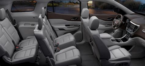 2020 Gmc Acadia Interior Features And Dimensions Seating Cargo Space