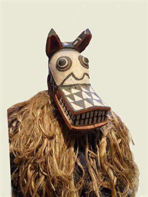 Hyena Mask Of The Bwa People Burkina Faso Made From Painted Wood And
