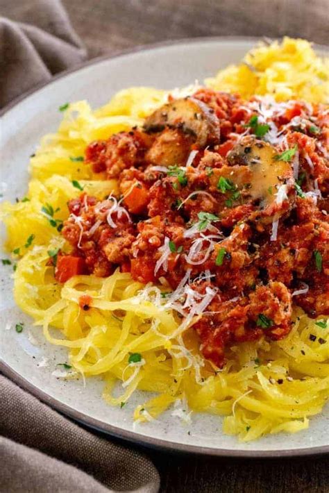 Turkey Bolognese With Roasted Spaghetti Squash The Recipe Critic