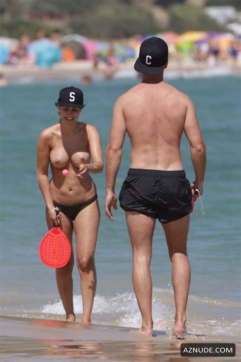 Clea Lacy Topless Sebastian Pannek And His Girlfriend Enjoy A Day On The Beach In South Of Spain