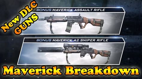Ghosts Maverick Assault Rifle And A2 Sniper Rifle Breakdown Dlc