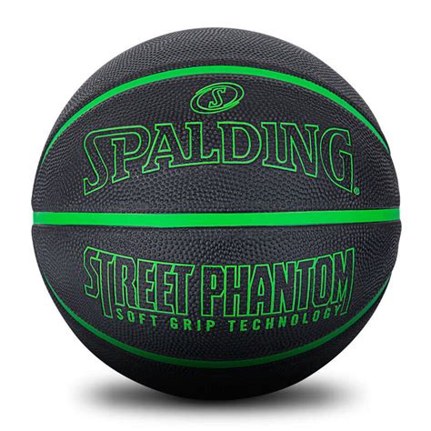 Spalding Street Phantom Outdoor Basketball Greenblack Size7 For