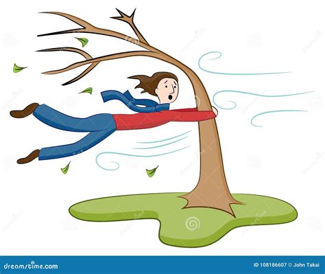 Windy Tree Clip Art