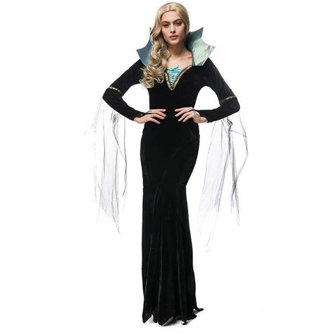 100 Real Picture Women S Evil Sorceress Adult Costume Evil Sorceress Costume Halloween Costumes