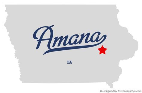 Map Of Amana Ia Iowa