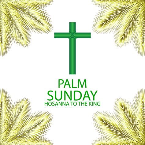 Palm Sunday Vector Hd Images Palm Sunday Illustration Design Vector