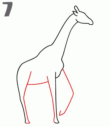 It is easy for beginners. How To Draw a Giraffe - Step-by-Step