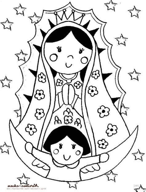 Dibujos Infantiles De La Virgen De Guadalupe Para Colorear Images 16640