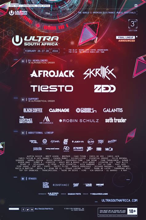 Ultra South Africa Drops Final Lineup The Music Essentials