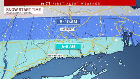 snow will move in wednesday morning slick conditions possible nbc connecticut
