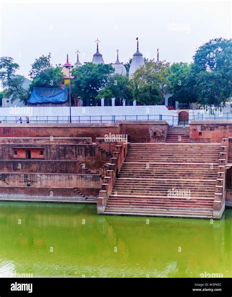 Krishna Temple At The Keshi Ghat On Yamuna River In Vrindavan Near