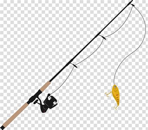 Brown And Black Fishing Rod Fishing Rod Fishing Line Fish Hook