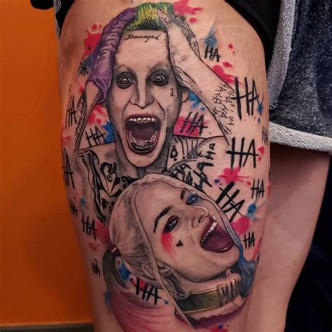 Suicide Squad Joker And Harley Quinn Finished Product By Steve Junkins Visual Addiction In
