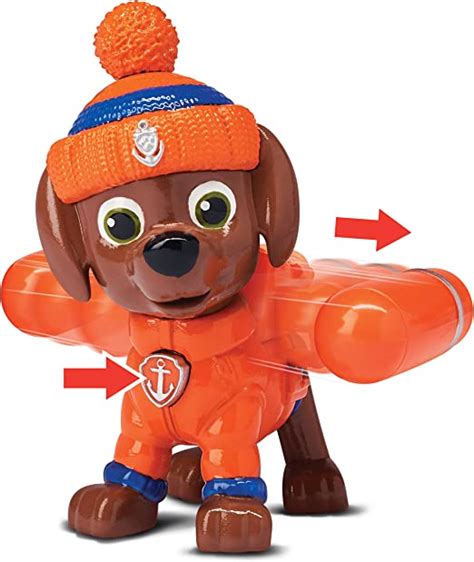 Paw Patrol Snow Rescue Zuma With Transforming Pup Pack And Badge