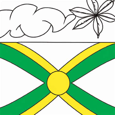 5 Desenhos Da Bandeira Da Jamaica Para Imprimir E Colorir
