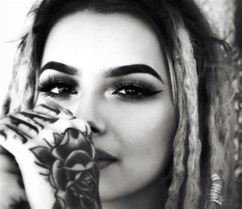 Zhavia Ward Dreadlocks Girl White Girl Dreads Hand Tattoos