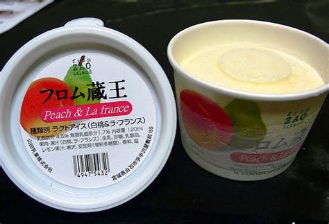 Japanese Ice Cream Japanese White Peach And Lafrance Ice Cream