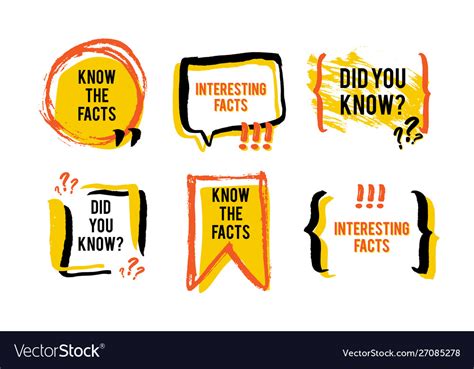 Interesting Facts Speech Bubble Icon Fun Fact Vector Image