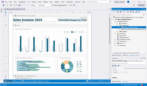 Reporting Visual Studio Integrated Report Designer For Net Apps Ctp