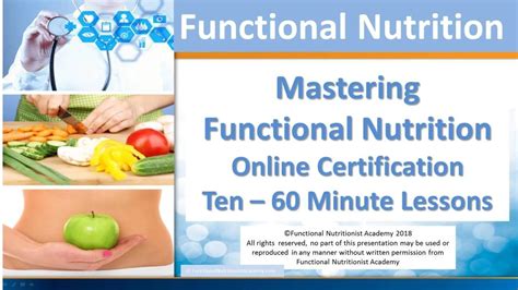 Mastering Functional Nutrition Certification Online Course