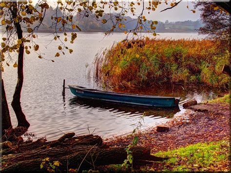 Wallpaper Boat Lake Nature Reflection Morning River Olympus Am