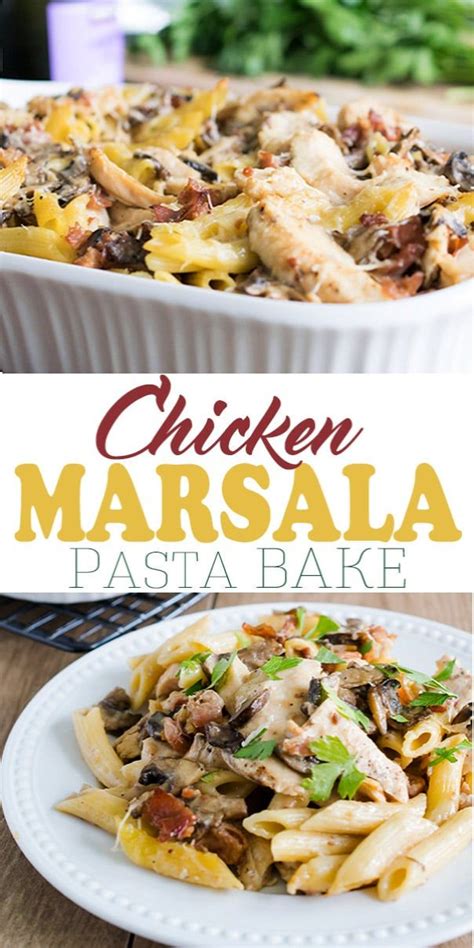 As in all the recipes that i. Creamy Baked Chicken Marsala Pasta | Recipe | Chicken ...
