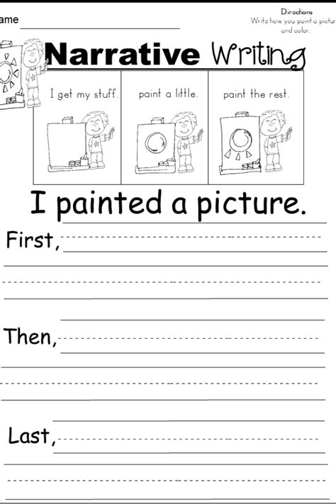 Narrative Writing Worksheets Printable Word Searches
