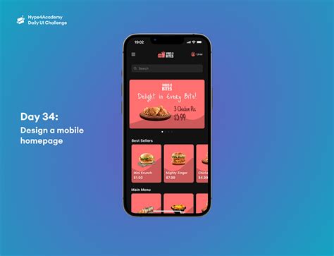 Day 34 Design A Mobile Homepage By Umer Javed On Dribbble