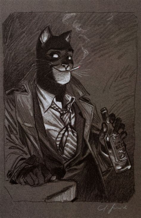 Blacksad will need to go into set one and use the suspended platform to get into the meeting room through the window. Affiche signée Juanjo Guarnido : Blacksad : Bière au bar