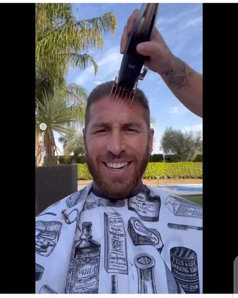 PSG Star Sergio Ramos Show His New Trimmed Hairstyle Photos Report