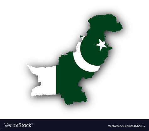 Pakistani Flag On Map Stock Vector Illustration Of Symbol My XXX Hot Girl