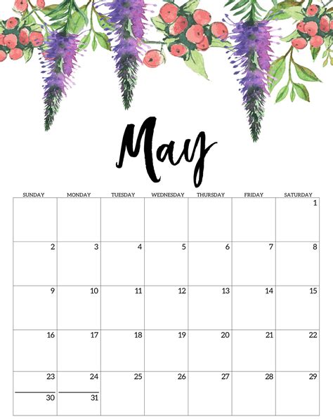Maybe you would like to learn more about one of these? Blank May Calendar 2021 Printable Template in PDF Word Excel