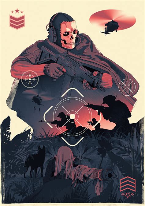 Call Of Duty Modern Warfare Poster Military Army Print Etsy