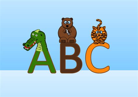 Animal Alphabet Vector Illustration Public Domain Vectors