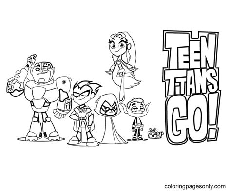 Kleurplaten Teen Titans Teen Titans Go Teen Titans Tv Series The Best