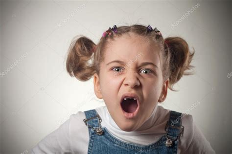 Little Girl Screaming Stock Photo By ©aboikis 12379361