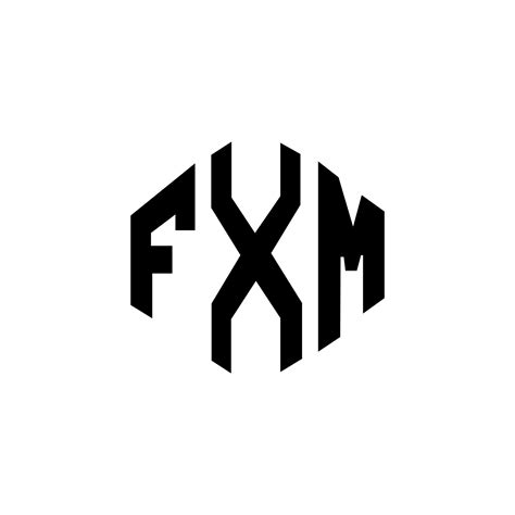 Fxm Letter Logo Design With Polygon Shape Fxm Polygon And Cube Shape