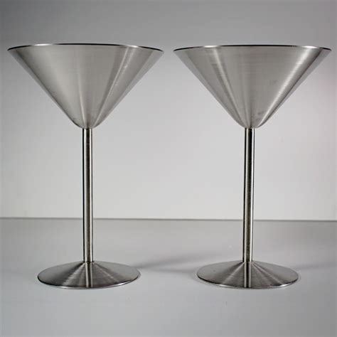 Cuvee 30a Stainless Steel Martini Glass Set Of 4 Tim Creehans
