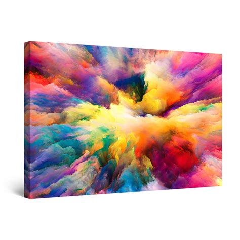 Startonight Canvas Wall Art Abstract Abstract All Color Clouds