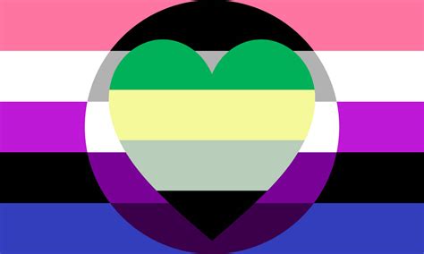 Genderfluid Gray Asexual Aromantic Combo Flag By Pride Flags On Deviantart