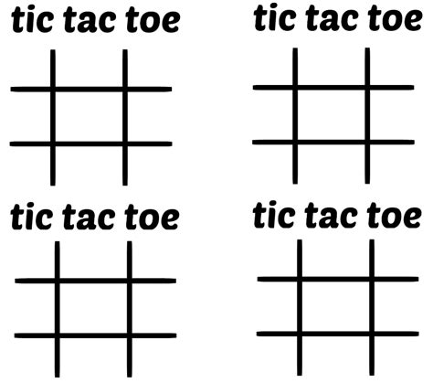 Tic Tac Toe Vorlage Zum Ausdrucken Free 19 Tic Tac Toe Samples In Pdf