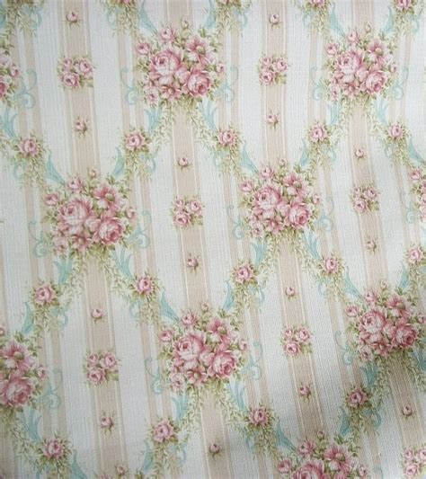 Free Download Vintage French Wallpaper 1940s Cottage Roses By