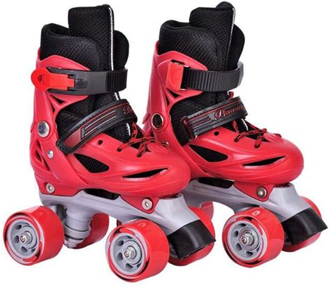 Buy Roller Skates Shoesdouble Rows 4 Wheels Adjustable Shoe Size Area