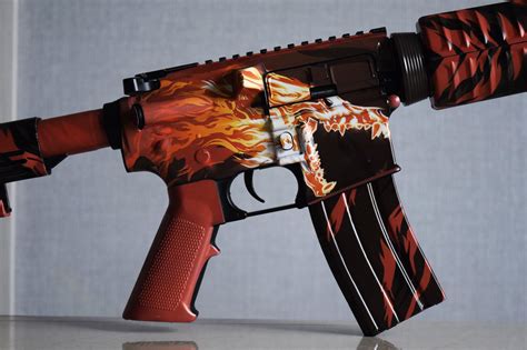 M4 Ar 15 Howl Vinyl Skin Wrap Gun Rifle Skin Tactical Etsy